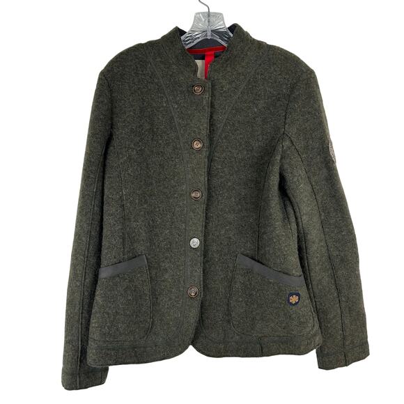 Bogner Fire + Ice Womens Wool Blend Button Front Jacket Size Large Winter - Picture 1 of 11